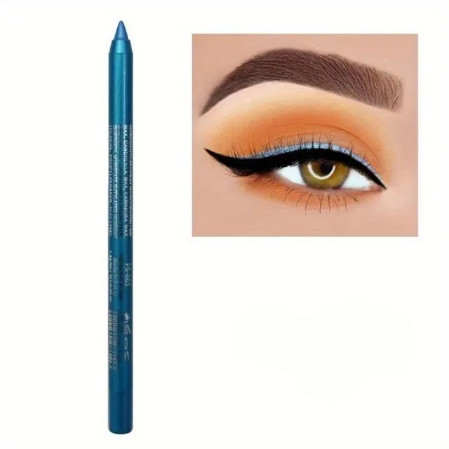 Waterproof pencil for coloured liners, shadows and lips - smudge-free