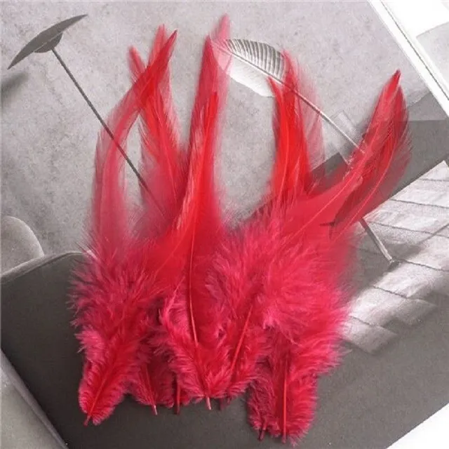 Decorative cock feathers 10-15 cm 50 pcs