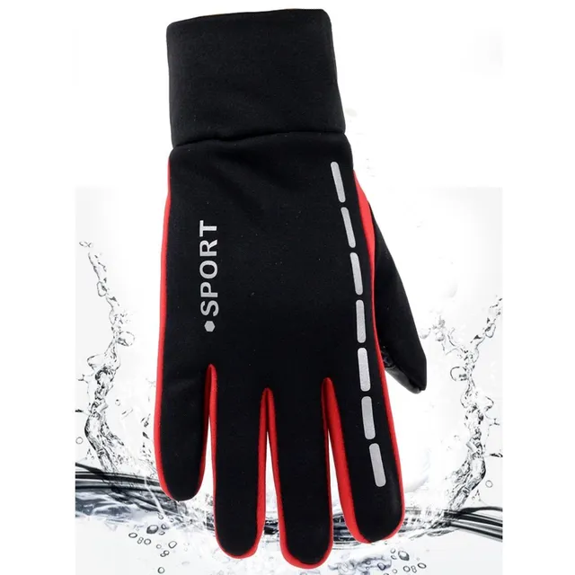 Men's sports waterproof gloves