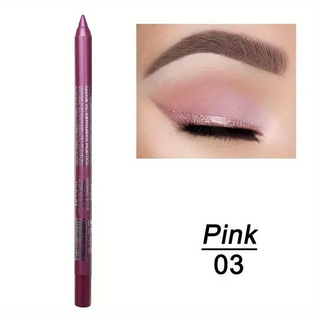 Waterproof pencil for coloured liners, shadows and lips - smudge-free