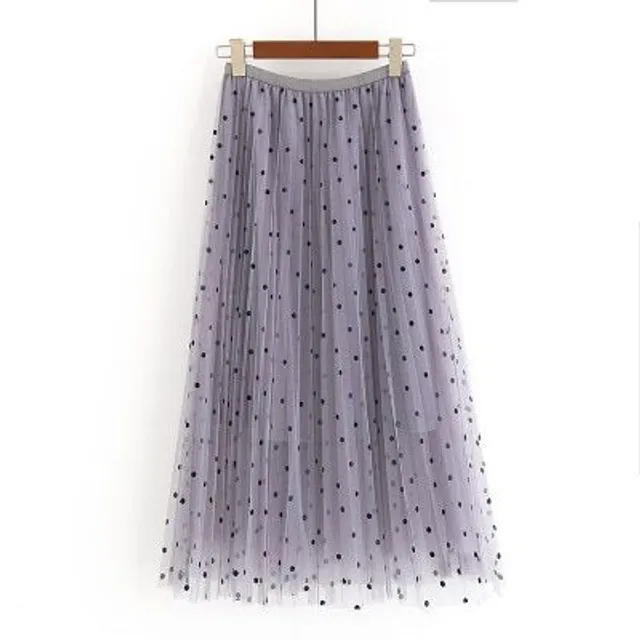 Women's long pleated skirt