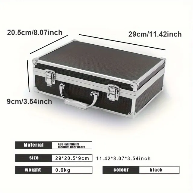 Universal aluminium box for tools, documents