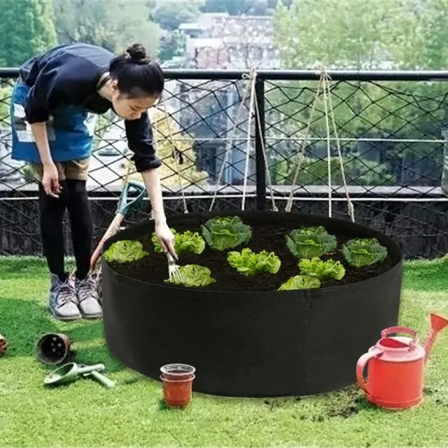 Jardin rond en tissu non tissé