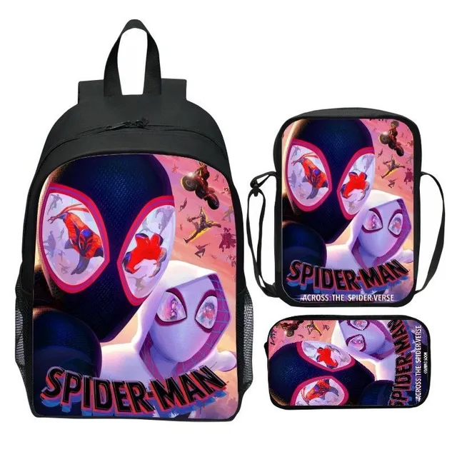 Sada školských batohov pre deti s motívmi obľúbeného Spidermana: Krížom-krážom paralelné svety