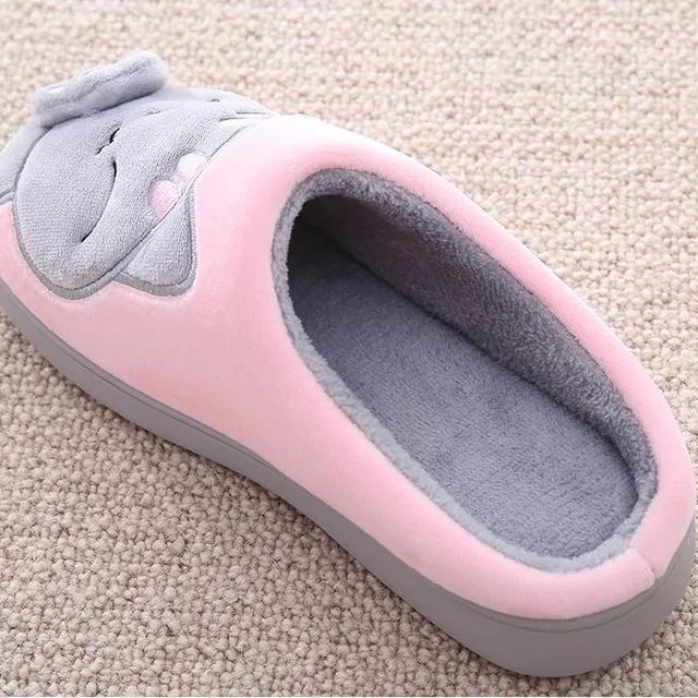 Chaussons d'intérieur pour femme avec un chat