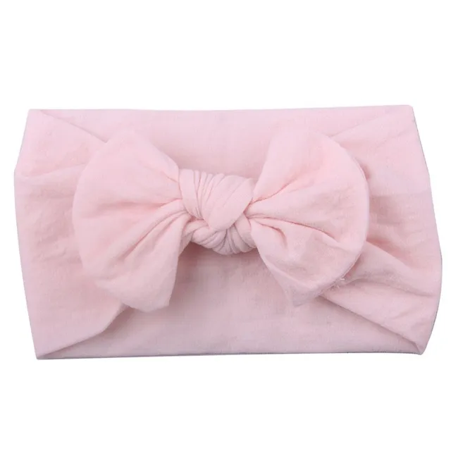 Baby headband with bow light-pink
