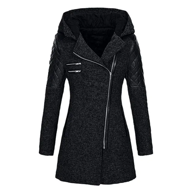 Women's autumn coat with hood Cortez