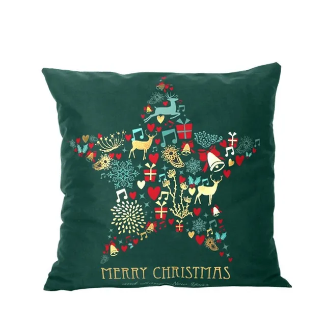 Christmas pillowcase green