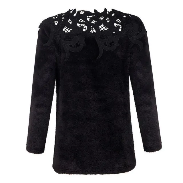 Women's elegant sweater with Samantha lace