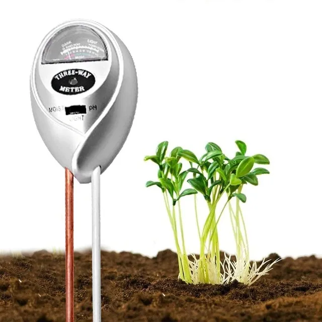 Garden meter for soil pH