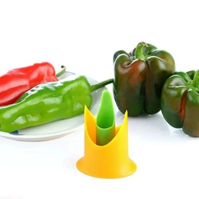 Practical single color helper for removing seeds from peppers 2 pcs
