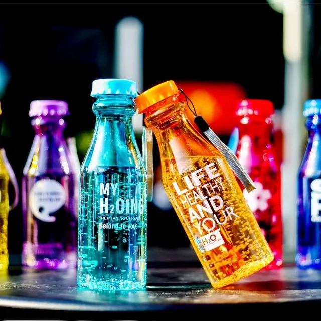 Cestovné plastová športová fľaša na vodu