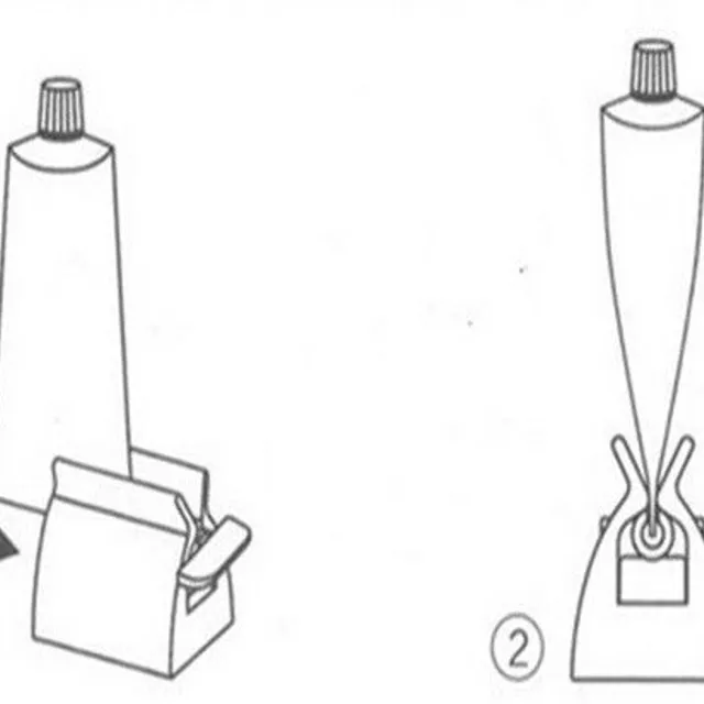 Tool for pressing toothpaste J1576