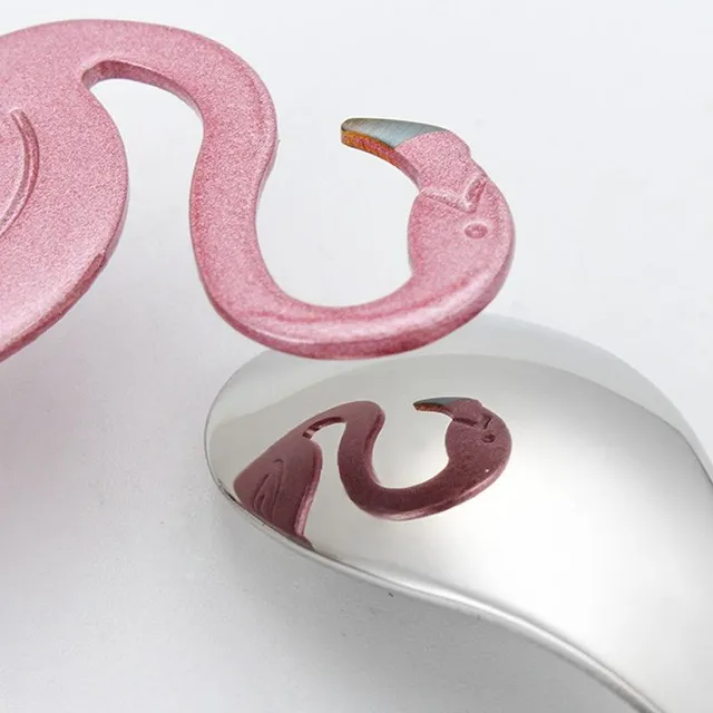 Tea spoon with flamingo