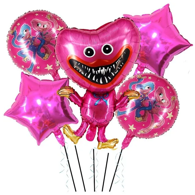 Party set of birthday balloons Poppy Play Time Huggy Wuggy
