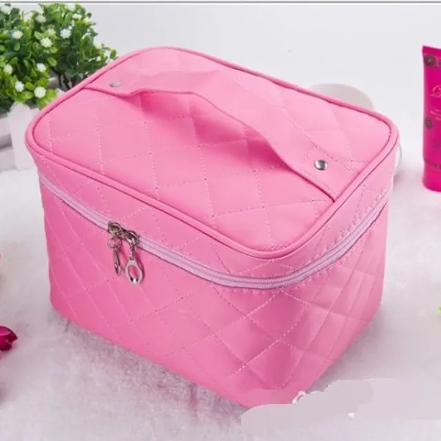 Luxusní kosmetický kufřík svetle-ruzova
