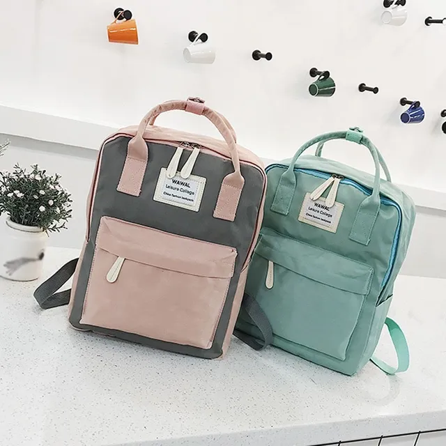 Square trendy backpack