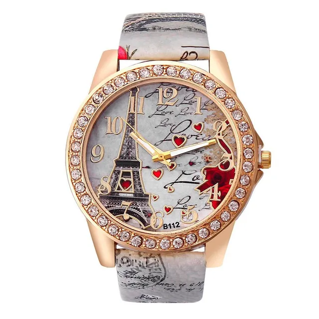 Women's Watch with Leather Belt Paris