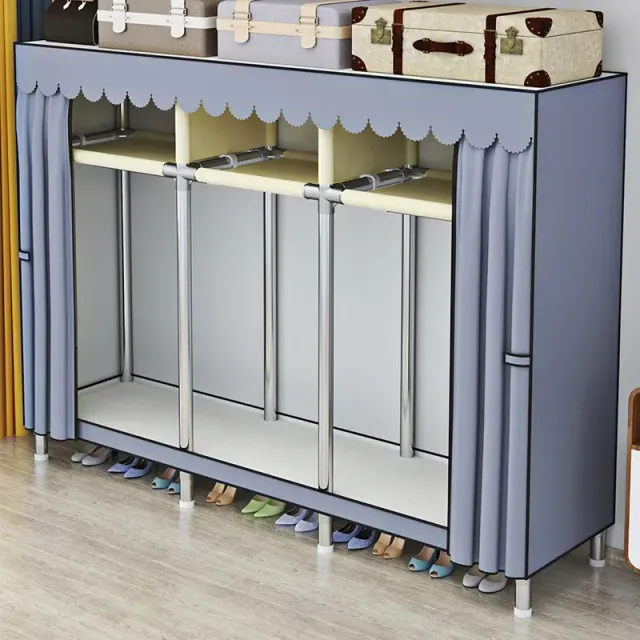 Practical clothing shelf, easy assembly, large storage space