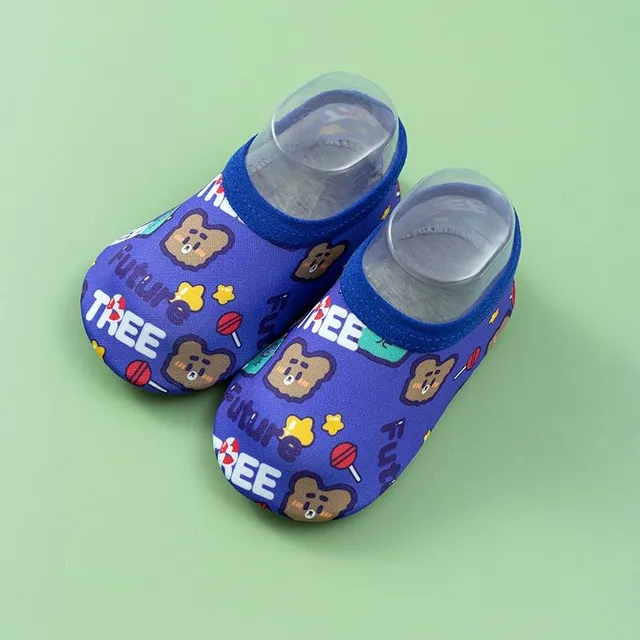 Children's original stylish modern colorful summer shoes in water with various prints Aofia