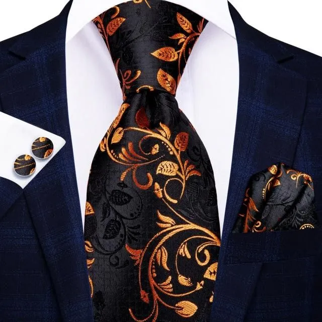 Cravată de lux din mătase pentru bărbați sn-3338