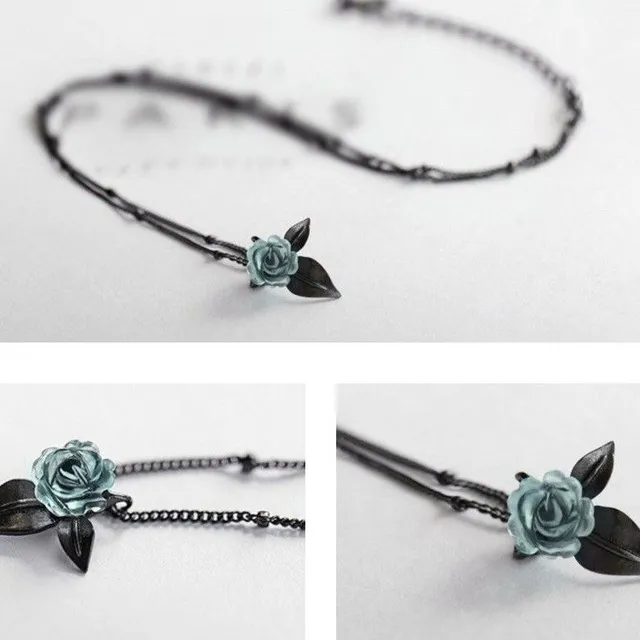 Collier Femme avec Rose