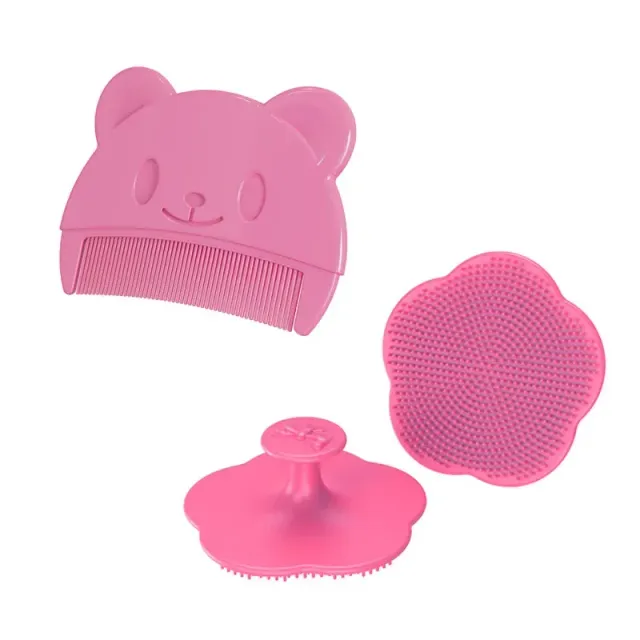 2 pcs child care accessories - Soft hair comb and head massage