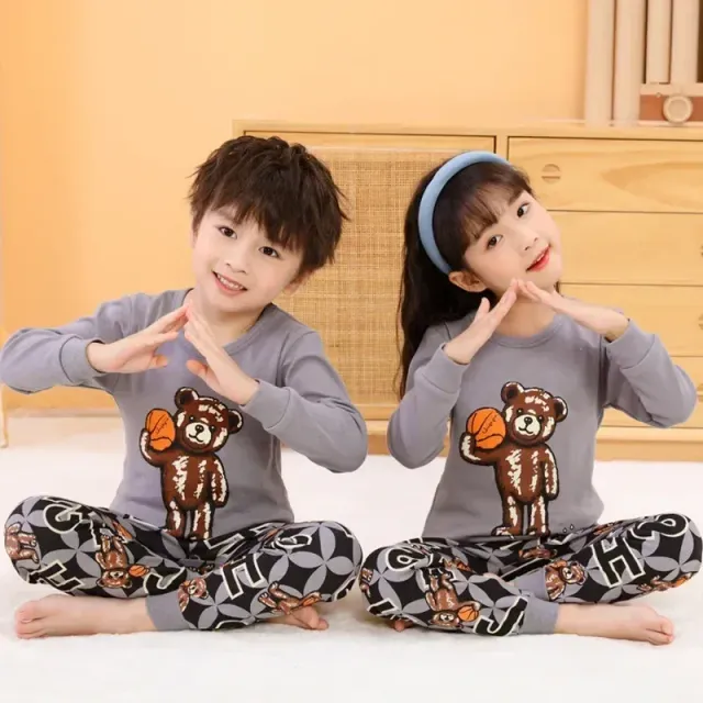 Children's pajamas with long sleeves for boys and girls