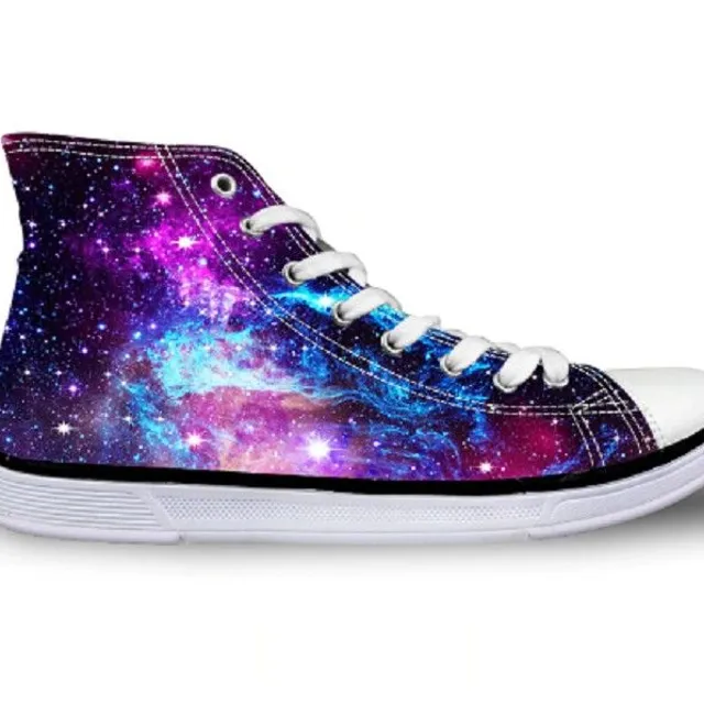 Ankle sneakers with space motif Rubi