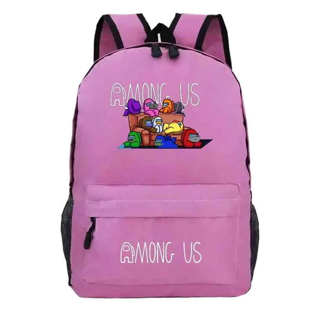 School backpack printed with Among Us characters 8