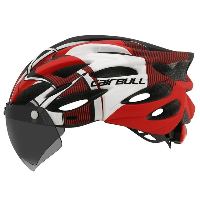 Cycling helmet with glasses M/L 54 - 61 cm