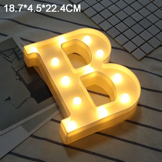 Lettres LED lumineuses