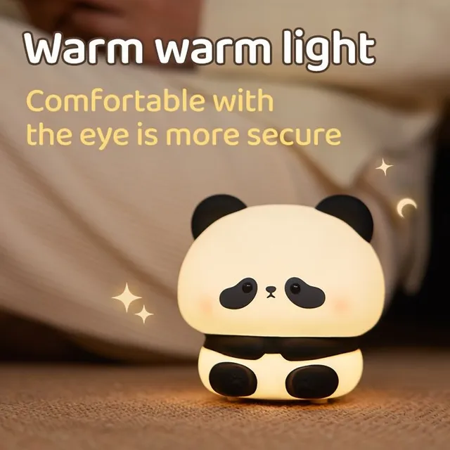 Night panda lamp - soft light for quiet sleep