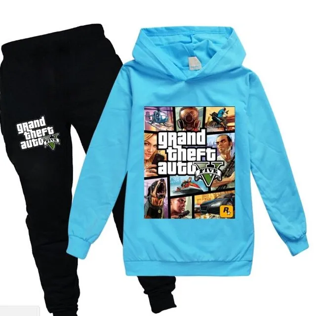 Children's training suits cool with GTA 5 prints