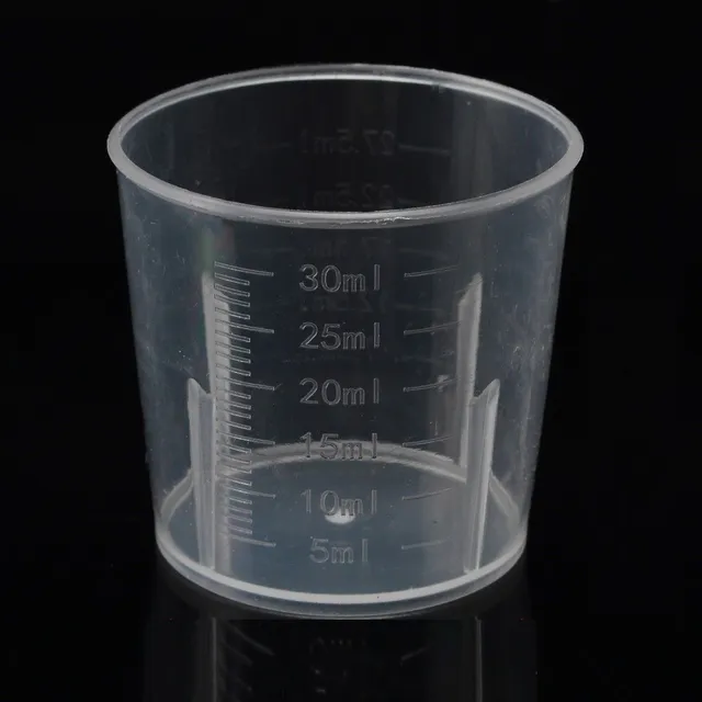 Plastic measuring cup 30 ml 10 pcs