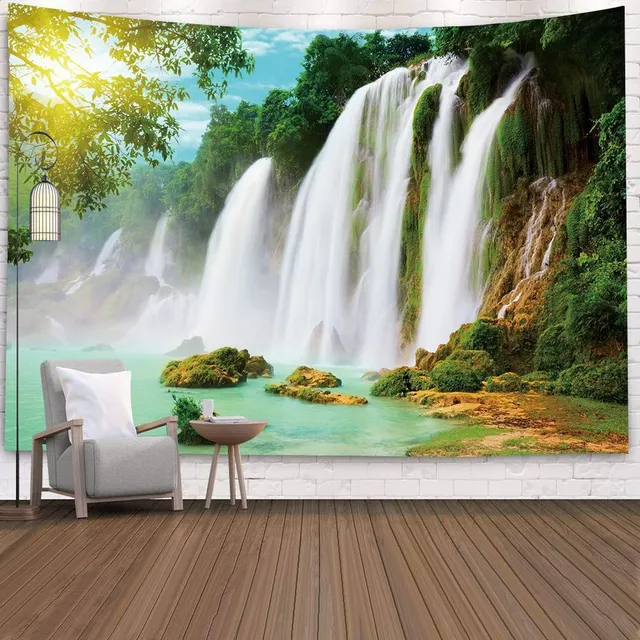 Wall tapestry with nature motif 12 m