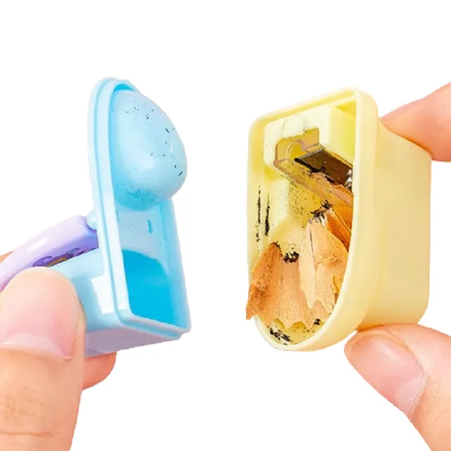 Manual pencil sharpener in the shape of toilet Baby sharpener with unicorn theme Pencil sharpener in unicorn shape Pencil sharpener with rubber for children