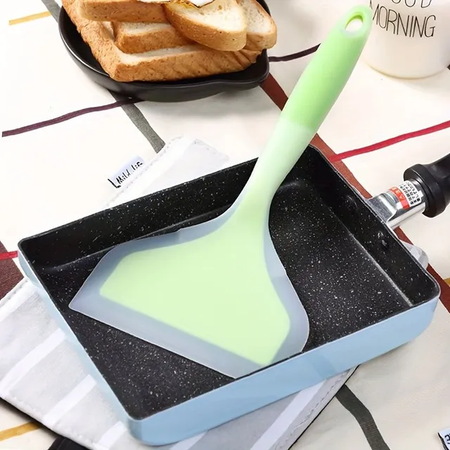 Spatula din silicon pentru tamagoyaki pentru tigăi antiaderente