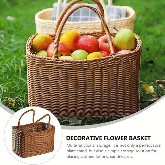 Handwoven wicker basket - Decorative and practical basket for your home