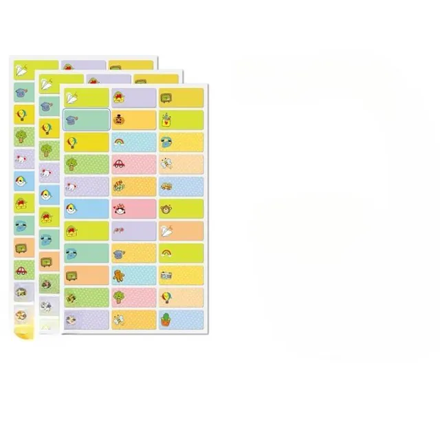 Stylish color tags for product description - full and pastel variant