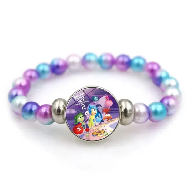 Colorful baby bead bracelet with pictured figure from a fairy tale In the head 2 - Inside Out 2