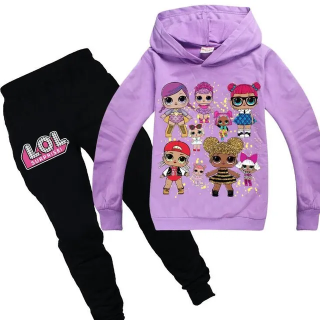 Girls tracksuit with print of popular LOL characters