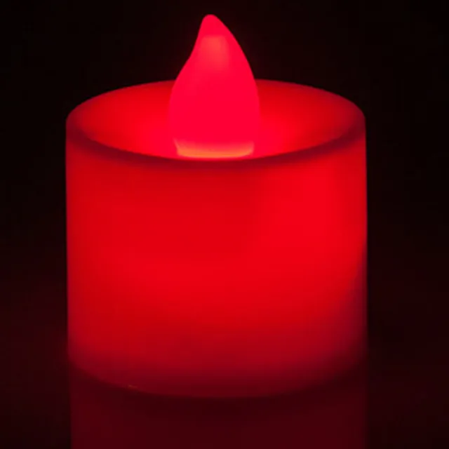 LED coloured candles - 6 colours