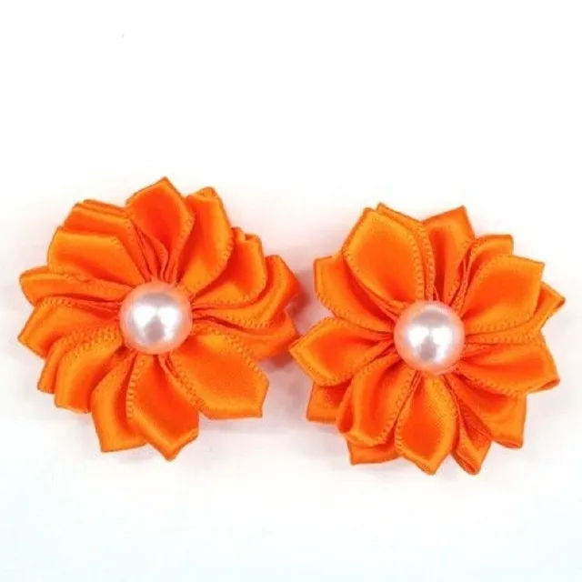 Dog rubber bands with flower 2 pcs