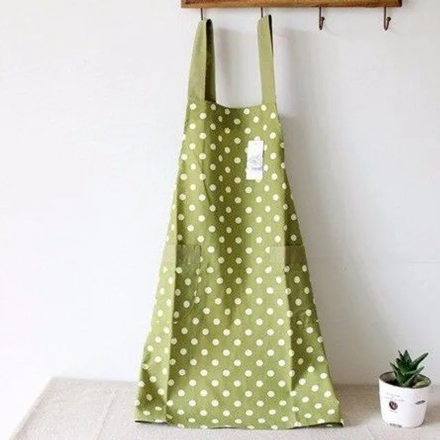 Kitchen apron with dots J1959