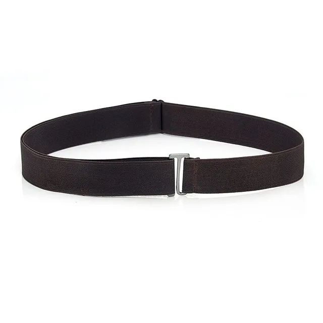 Elastic belt without buckle for women and men