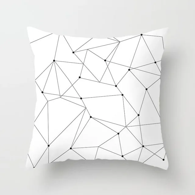 Husă de pernă cu forme geometrice