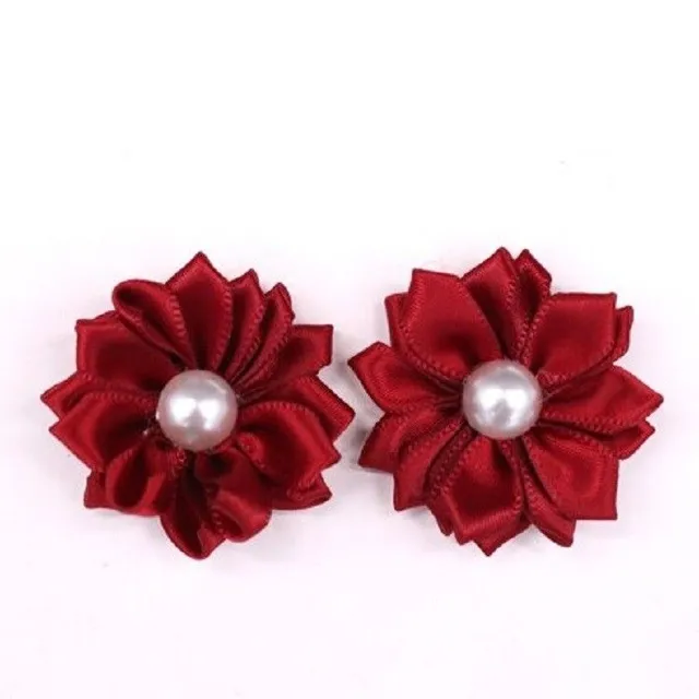 Dog rubber bands with flower 2 pcs