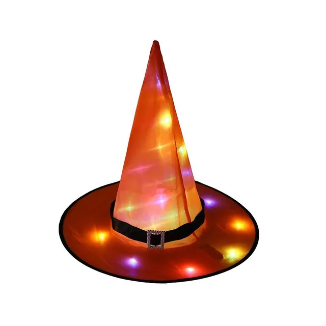 Baby color witch hat with LED candle