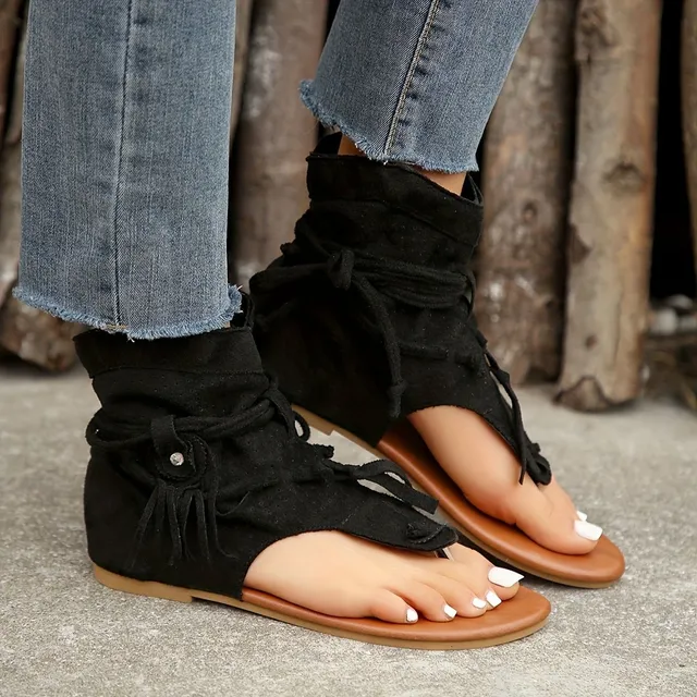 Women's sandals with fringes - stylish, light and comfortable for summer, holiday and the beach